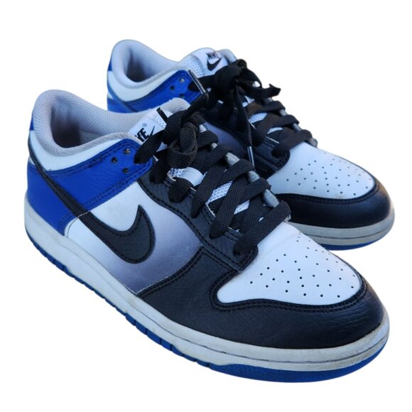 Nike Dunk Low Game Royal White Black GS HJ9209-400 Size 5.5Y - Picture 1 of 10